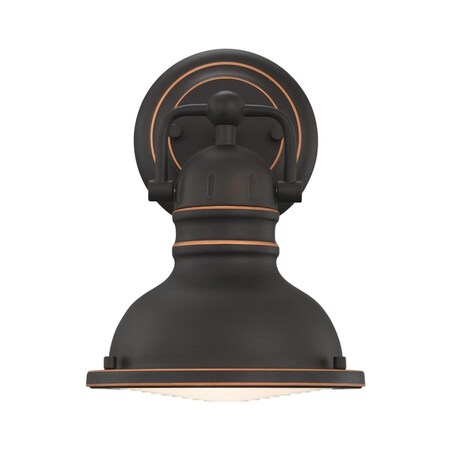 Westinghouse Fixture Wall 60W Boswell ORB High-Lights Frosted Prismatic Lens 6116100